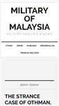 Mobile Screenshot of militaryofmalaysia.net
